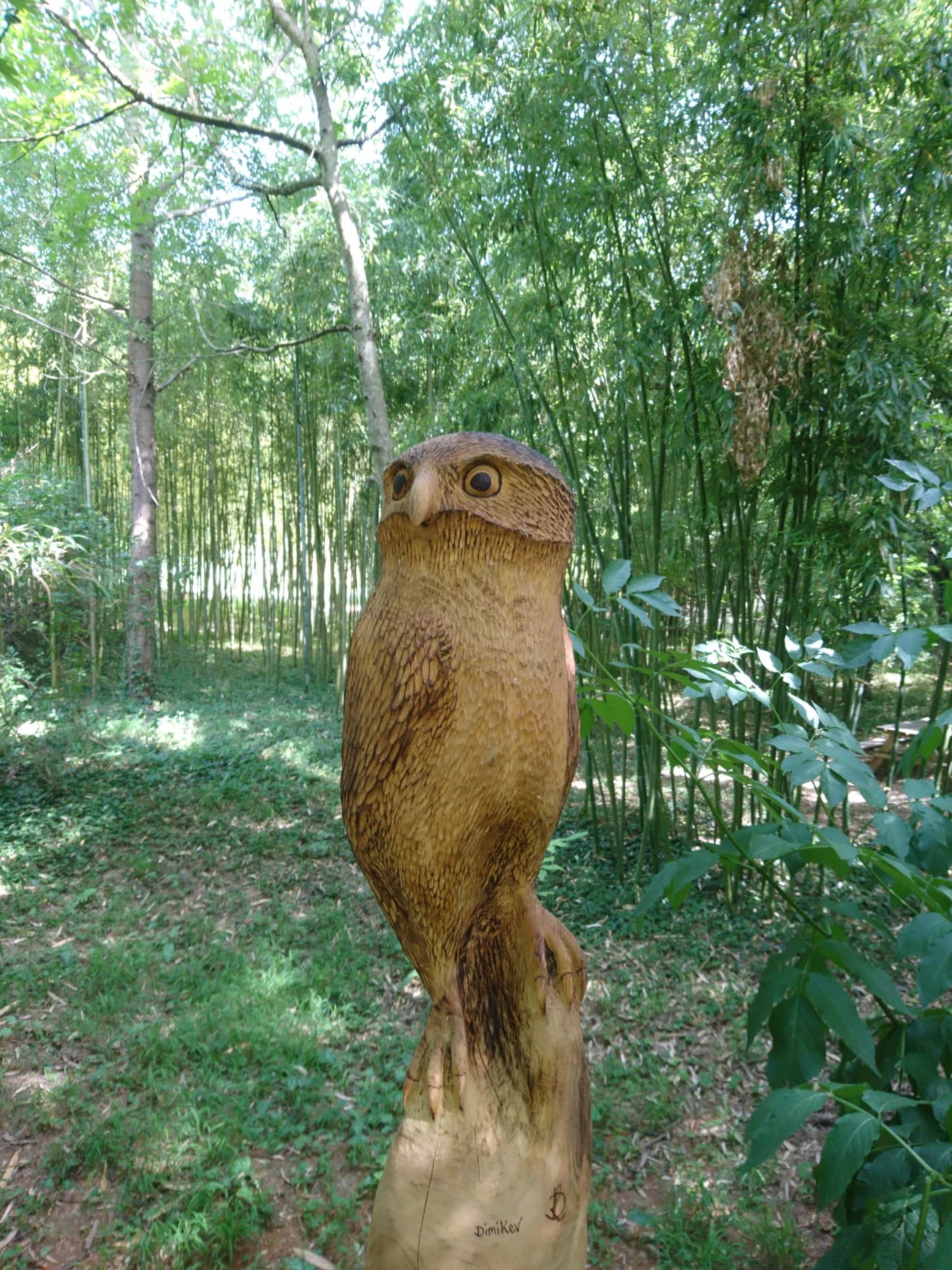 Sculpture bois chouette ! n°2