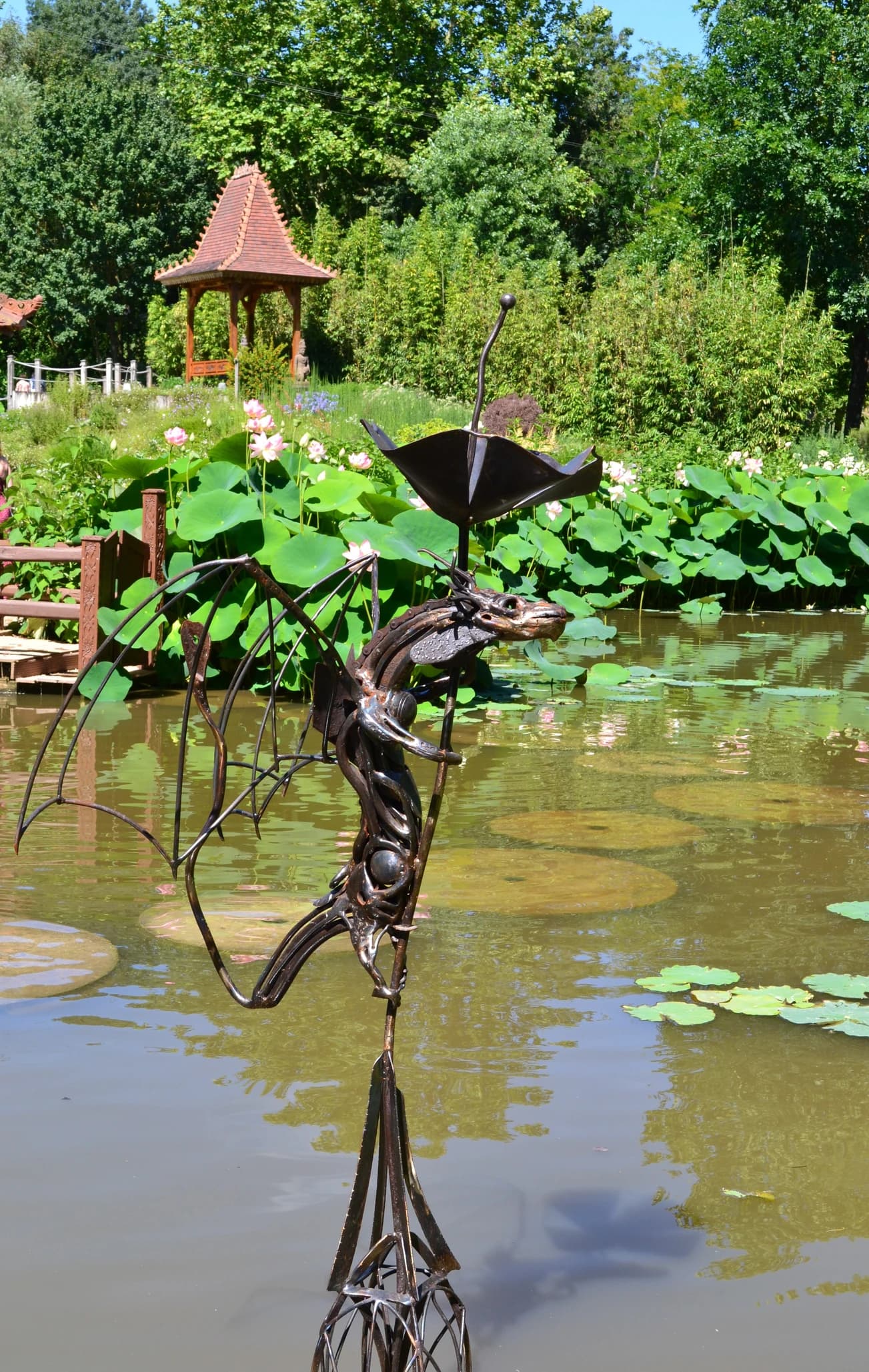 Sculpture métal draco végétalis n°1