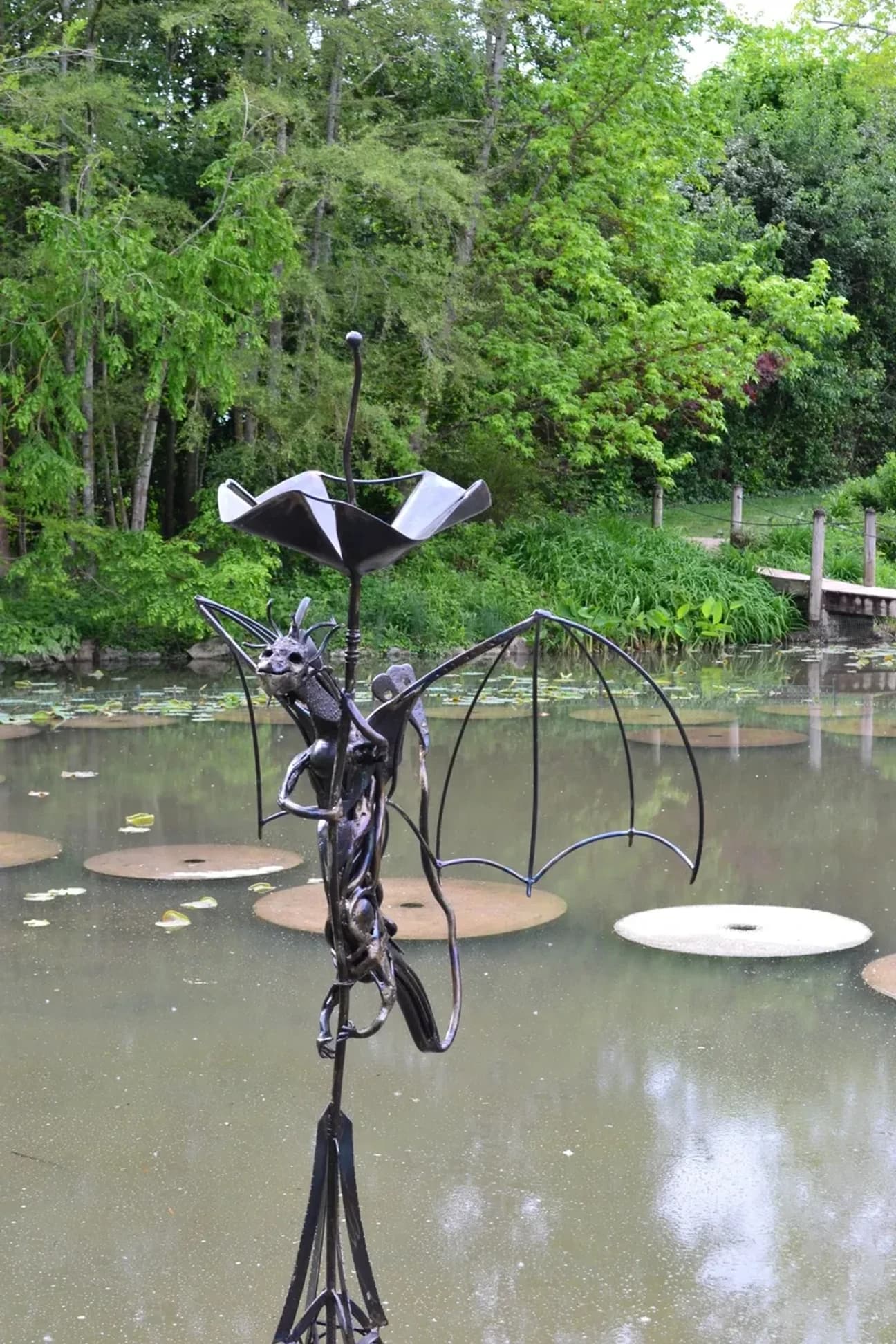 Sculpture métal draco végétalis n°3