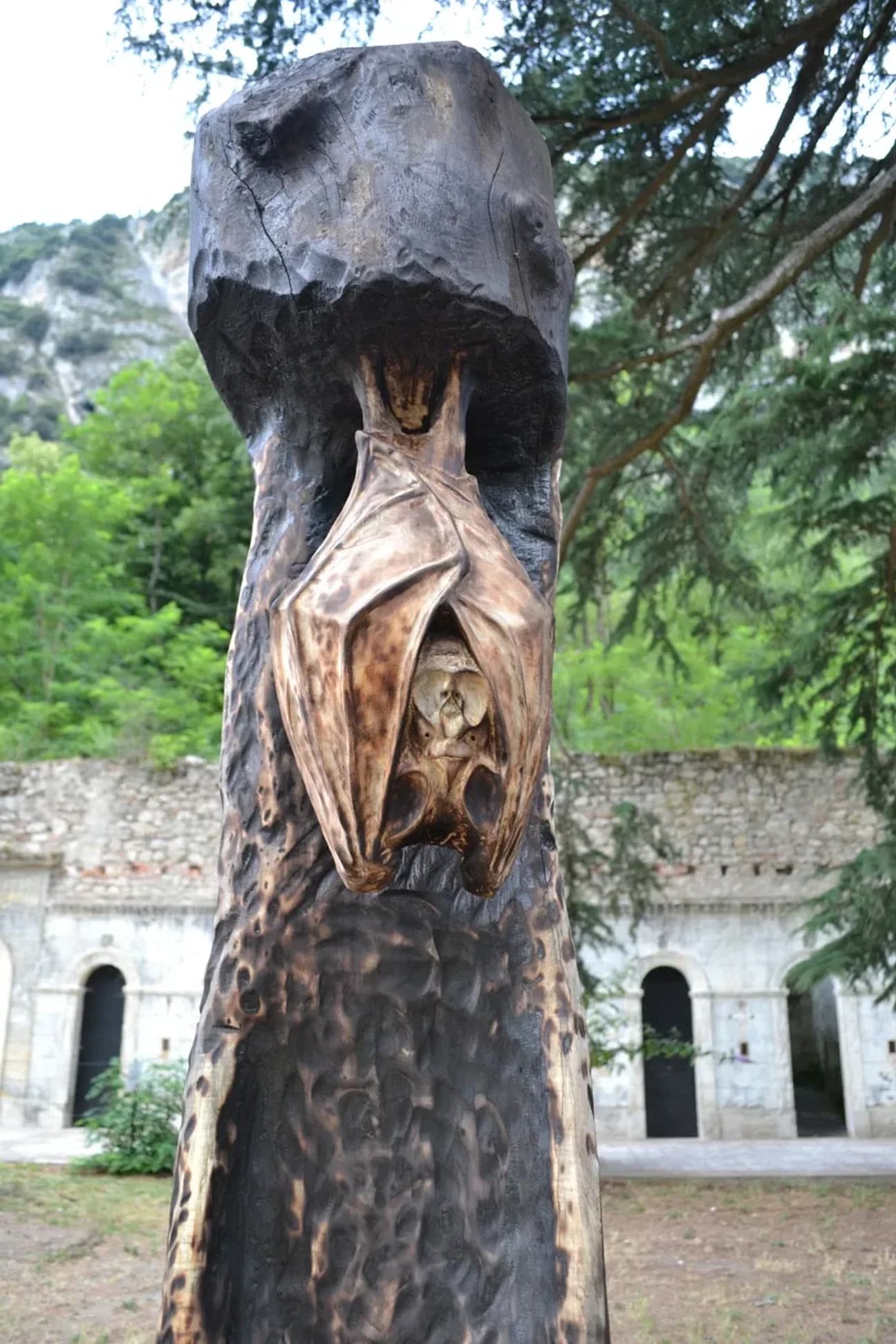 Sculpture bois rhinolophe n°3